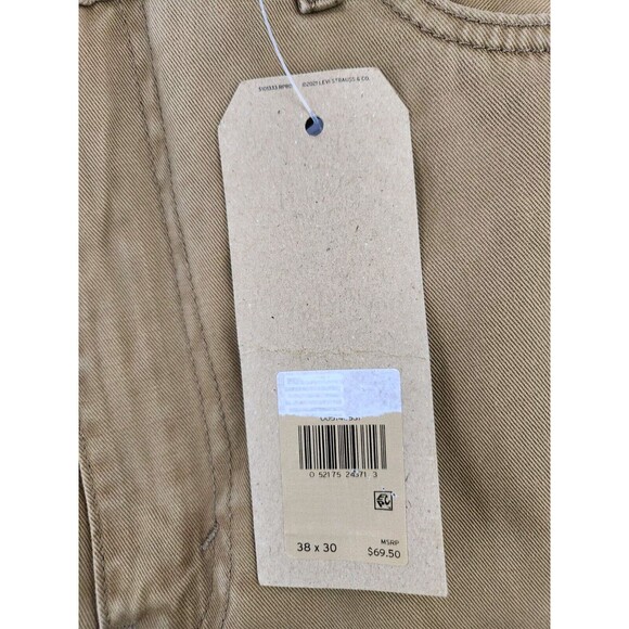 Levi's 514 Mens Jeans Caraway Brown Straight Stretch Mid Rise 38x30 - Picture 5 of 10